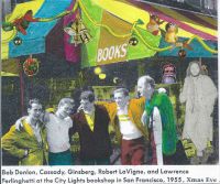 Kolaž, ki ga je naredil Jani Guna. Poigral se je z mitologijo bitnikov
in zraven nalepil še podobo Uroša Zupana, ki jo je izrezal iz časopisa.